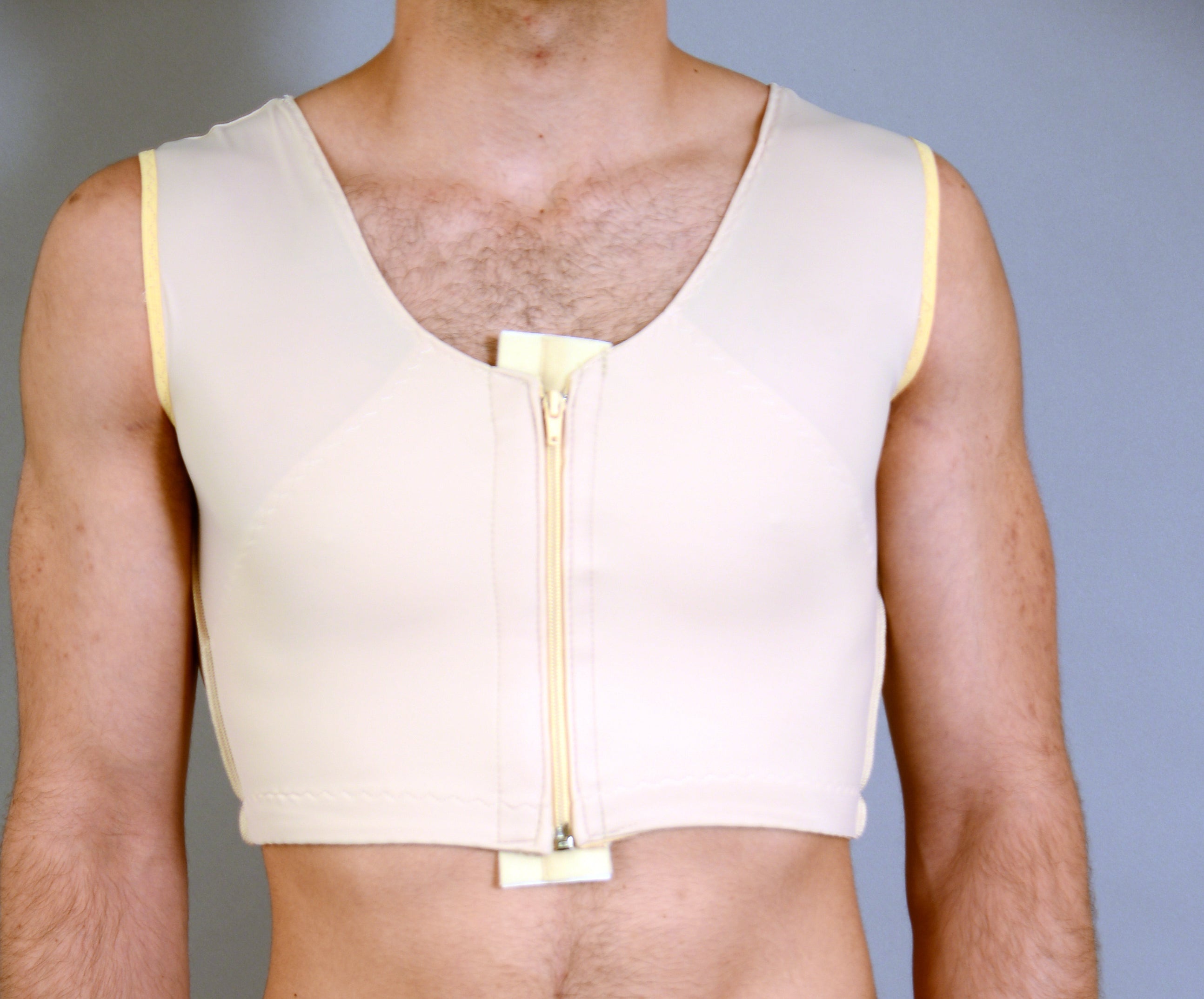 Zippered Male Gynecomastia Vest